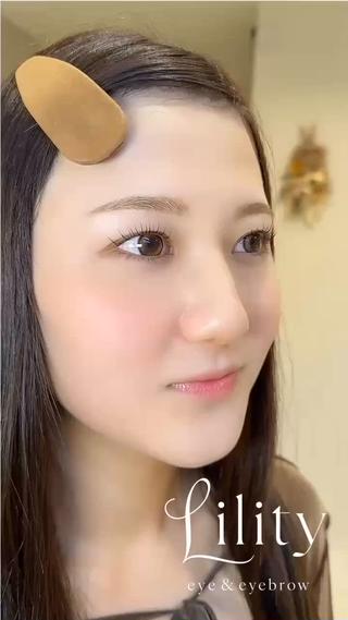 まつげパーマ&眉毛ワックスのお仕上がり
アートメイクが残ってる方でも