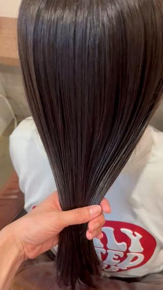 ツルツルツヤツヤのストレート