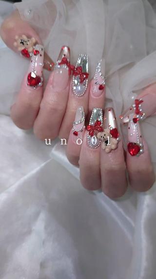 ネイル 梅田🦄中崎町🩵 u n o 0 1のネイルデザイン