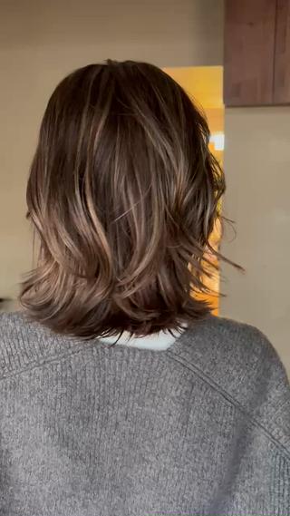 ミディアム カラー 渋谷/透明感カラー chisaのヘアスタイル