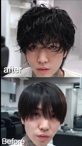 パーマ ヘアアレンジ メンズ (メンズ特化)AKI /古本晃大のヘアスタイル
