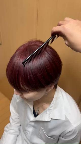 カラー メンズ 春島 翼のヘアスタイル