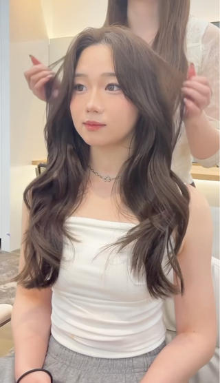 ロング カラー ❤︎韓国レイヤ ー❤︎/saraのヘアスタイル