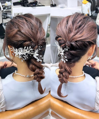 ︎結婚式ヘアセット 