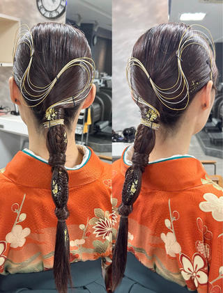 ︎卒業式ヘアセット 