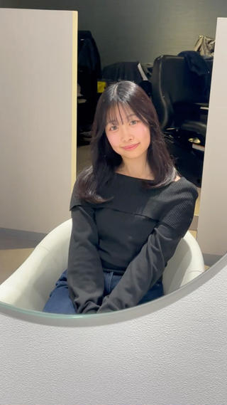 ミディアム カラー misuzu/名古屋 /酸性ストレート🎀のヘアスタイル