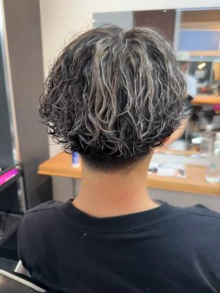 カラー パーマ メンズ 大宮/海外風パーマ 🇺🇸隼也🇪🇸のヘアスタイル