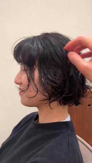 ミディアム パーマ 🌿ボブ パーマ高橋啓太🌿のヘアスタイル