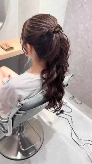ロング ヘアアレンジ ヘアアレンジ/ カラー/hazukiのその他イメージ