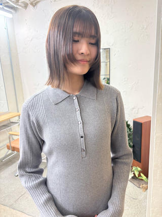 ミディアム カラー ⌇🌹透明感カラー 🌹ᴍᴇɢᴜᴍɪ ⌇のヘアスタイル