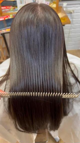 ロング カラー パーマ 艶髪専門美容師🏄 kazuレスlessのヘアスタイル