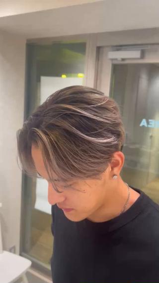 ミディアム 似合わせパーマ 渡辺尚暉のヘアスタイル