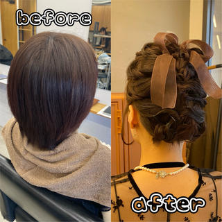 ショート ヘアセット｜ 金山｜ｋａｎａのヘアスタイル