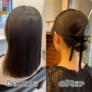 ミディアム ヘアセット｜ 金山｜ｋａｎａのヘアスタイル