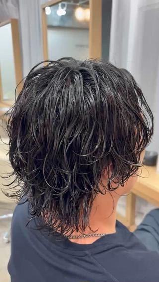 パーマ 渋谷/メンズ特化 パーマ/カラー/旭良のヘアスタイル