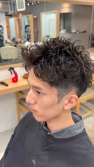 パーマ 渋谷/メンズ特化 パーマ/カラー/旭良のヘアスタイル