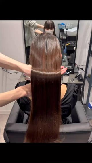 ロング カラー パーマ 美髪矯正/髪質改善 カラー✨️Velのヘアスタイル