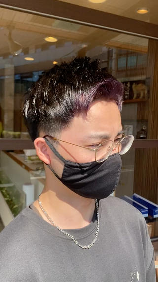 ショート カラー メンズ 内山 京耶のヘアスタイル