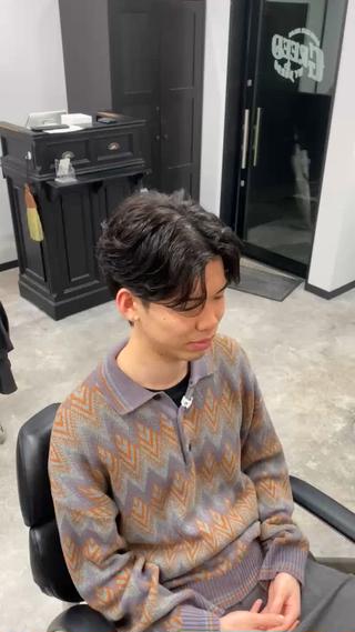 ショート パーマ メンズ メンズ専門美容師 BORDO/神谷のヘアスタイル