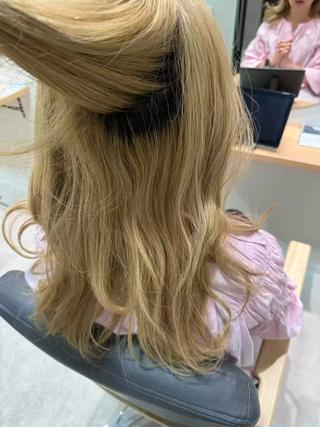 ブリーチした方に髪質改善ストレートをしております!