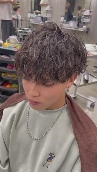 波巻きパーマ
