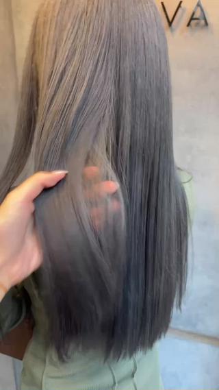 ロング カラー ケアブリーチ🥣 縮毛矯正Ryokoのヘアスタイル