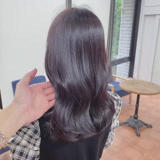 ツヤツヤなラベンダーピンク
動画は加工できません
初カラーでもラベンダーになりますよ
