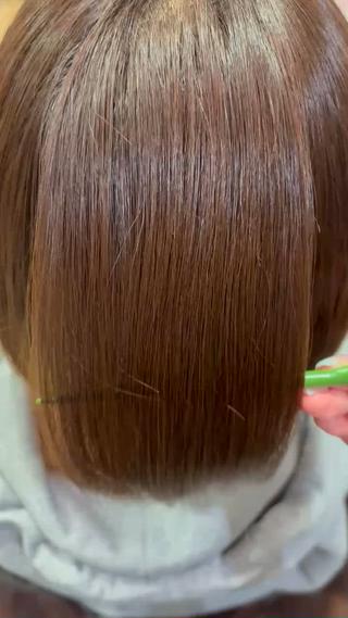 髪質改善酸性ストレートパーマ 