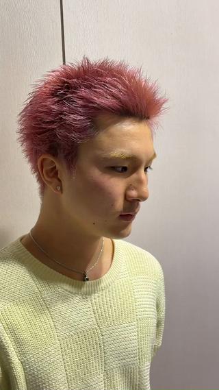 ショート カラー メンズ 岡部 昴瑠/オブヘア銀座のヘアスタイル