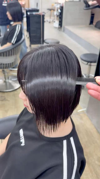 ショート ボブ/巻ける縮毛矯正 髪質改善/もえるのヘアスタイル