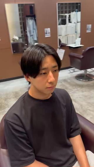 ミディアム メンズ 岩永 大夢のヘアスタイル