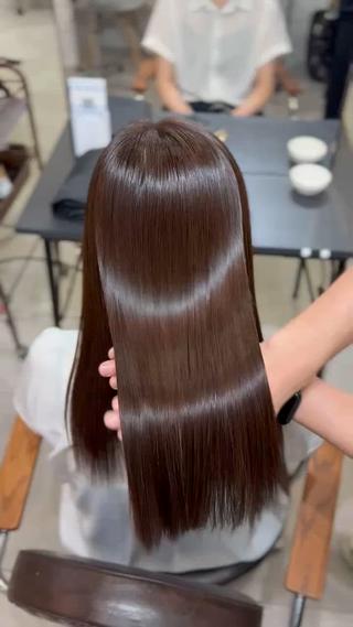 ロング 梅田縮毛矯正◻︎髪質 改善◻︎ホソミのヘアスタイル