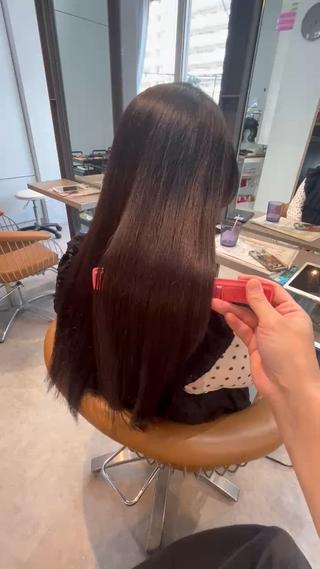 セミロング うしだ かおるのヘアスタイル