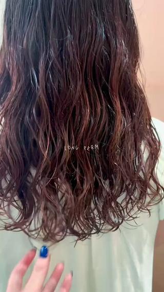 ロング パーマ hisa/melt 西梅田のヘアスタイル