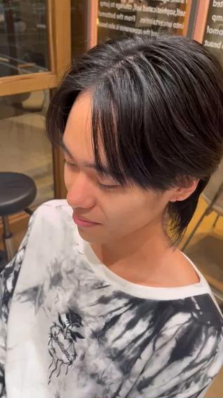 メンズ 赤み消し艶カラー🍒 髪質改善　KAIのヘアスタイル