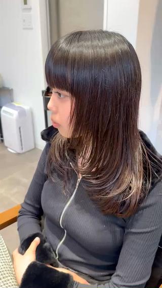 セミロング quill クイル　ツボイタクマのヘアスタイル