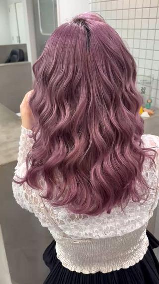 カラー ヘアアレンジ 爆撃りこ☆/似合わせ カラー/ハイトーンのヘアスタイル