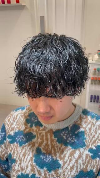 パーマ メンズ L.E.M泉中央店長 小野寺優斗のヘアスタイル