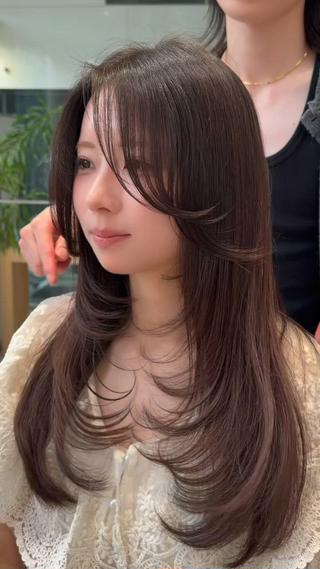 ロング カラー 清水 翔太のヘアスタイル
