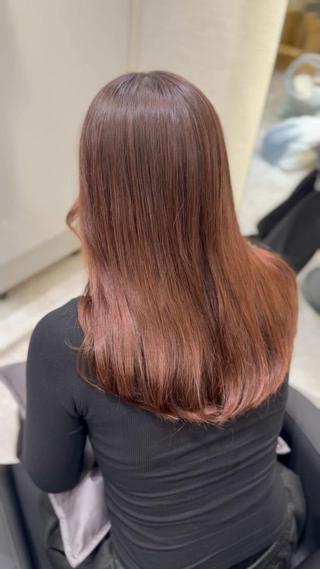 セミロング カラー 平田 七海のヘアスタイル
