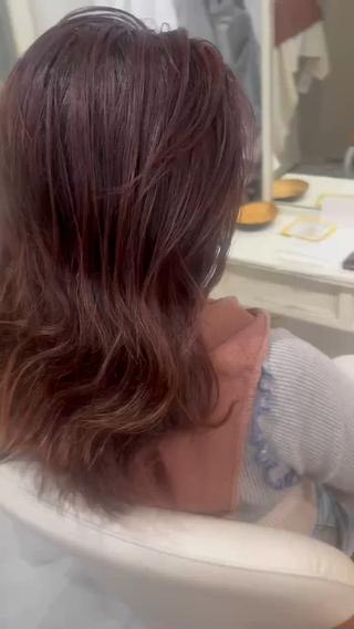 セミロング パーマ 8日◎髪質改善 misatoのヘアスタイル