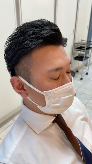 ビジネスマン向けパーマ