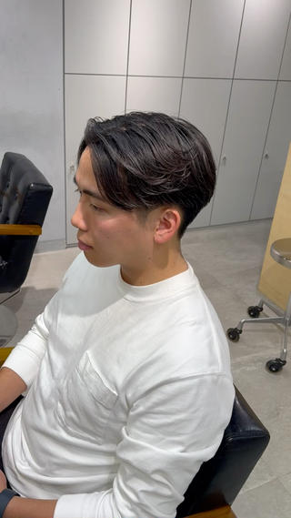 当日予約!センターパートパーマ︎