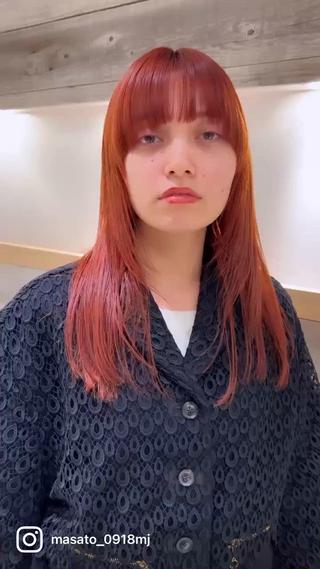 ミディアム カラー パーマ 村上雅人 ナチュラルモードのヘアスタイル