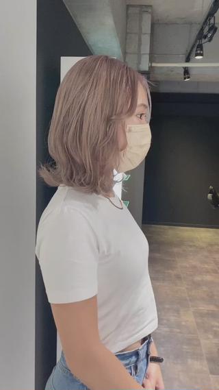 ミディアム カラー esu 天満のヘアスタイル
