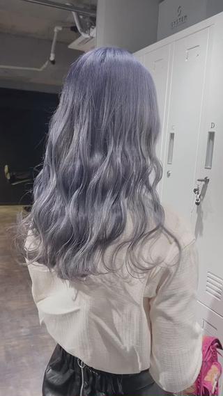 セミロング カラー esu 天満のヘアスタイル