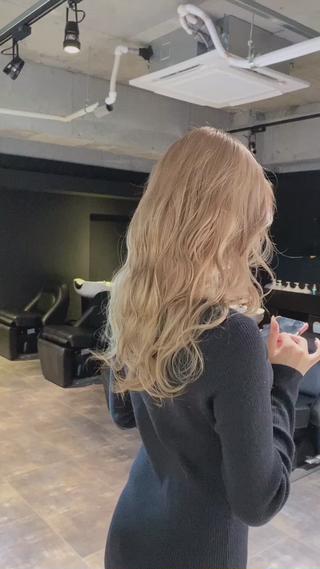 セミロング カラー esu 天満のヘアスタイル