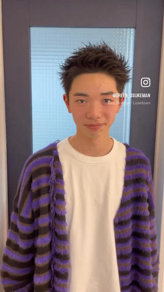 ショート メンズ 本田 央介のヘアスタイル