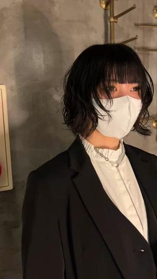 ショート パーマ 本田 央介のヘアスタイル
