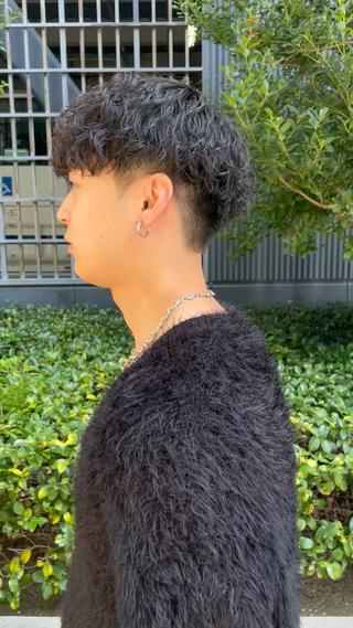 ショート パーマ メンズ 亀井隆汰/メンズ専門 パーマ/フェード可のヘアスタイル